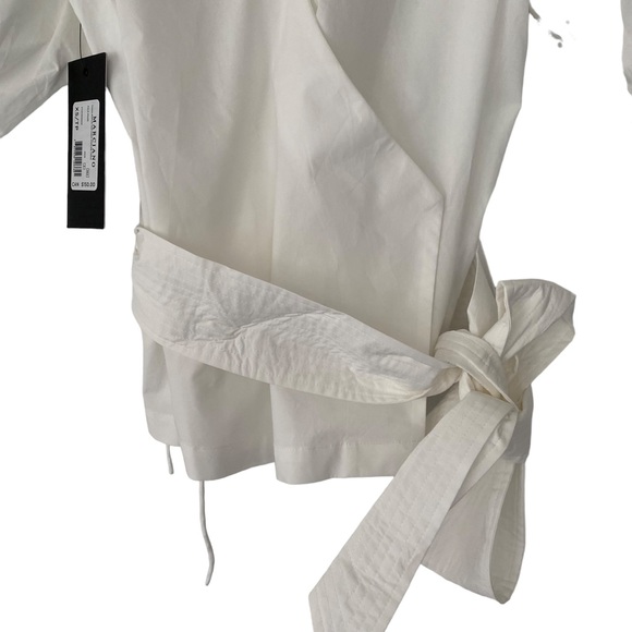 Marciano White Poplin Blouse - Size XS - Picture 8 of 9